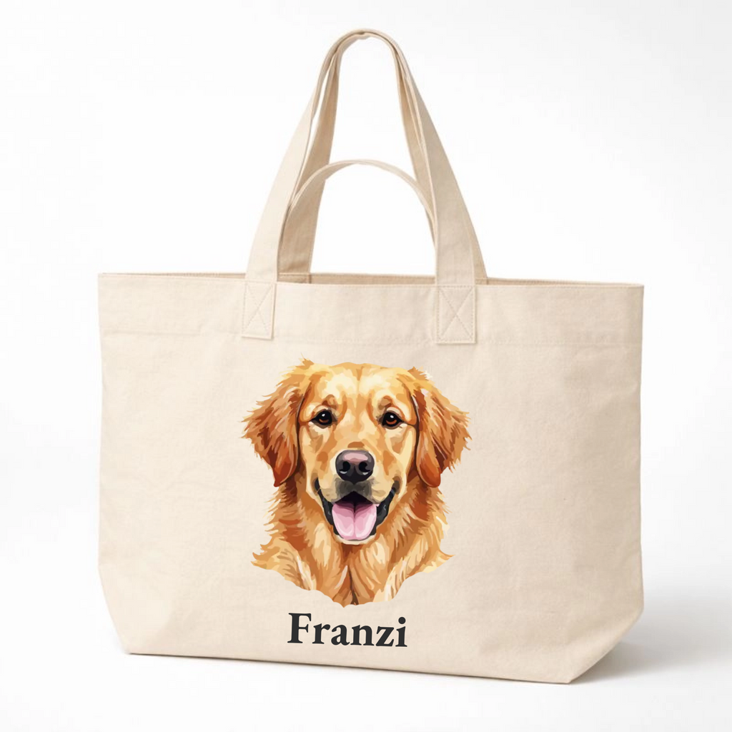 Hunde Portrait - Personalisierte Bio Tragetasche