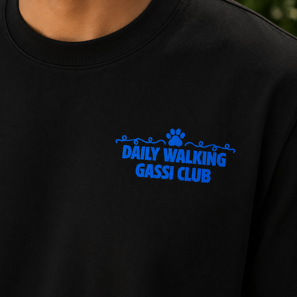 Daily-Walking Gassi Club - Dog Dad - Oversized Shirt