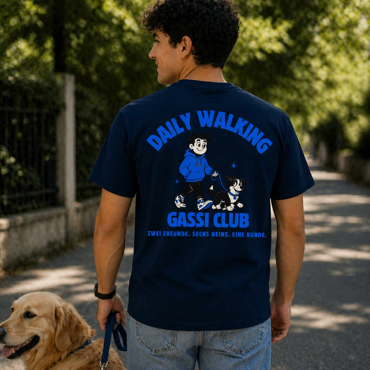 Daily-Walking Gassi Club - Dog Dad - Oversized Shirt