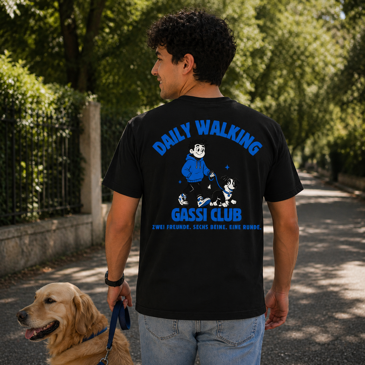 Daily-Walking Gassi Club - Dog Dad - Oversized Shirt