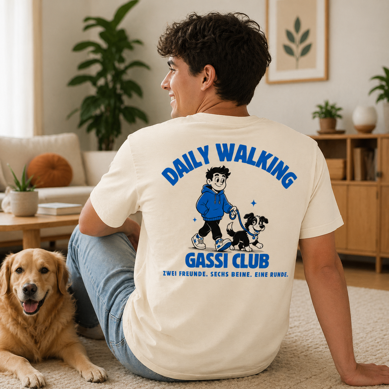 Daily-Walking Gassi Club - Dog Dad - Oversized Shirt