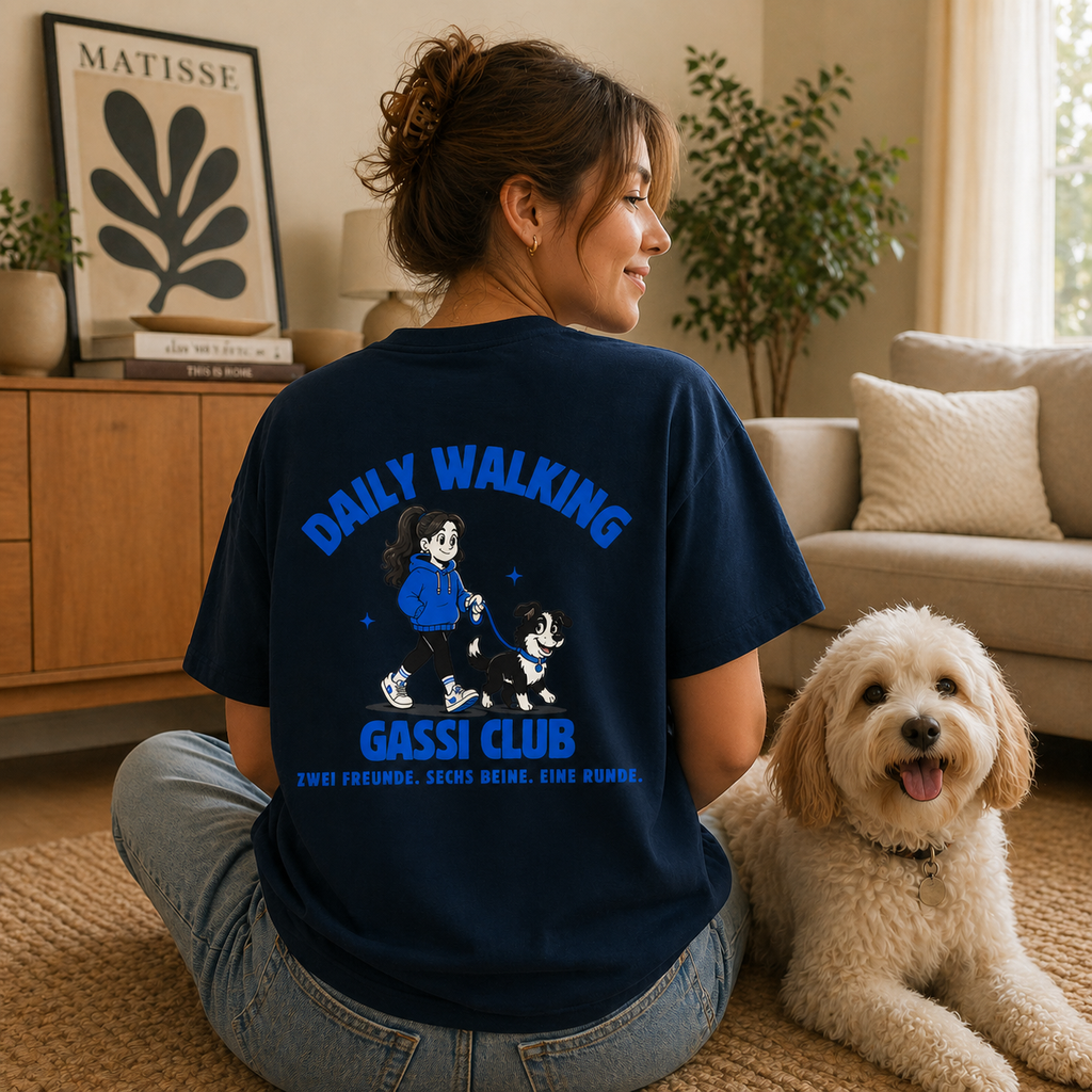 Daily-Walking Gassi Club - Dog Mom - Oversized Shirt