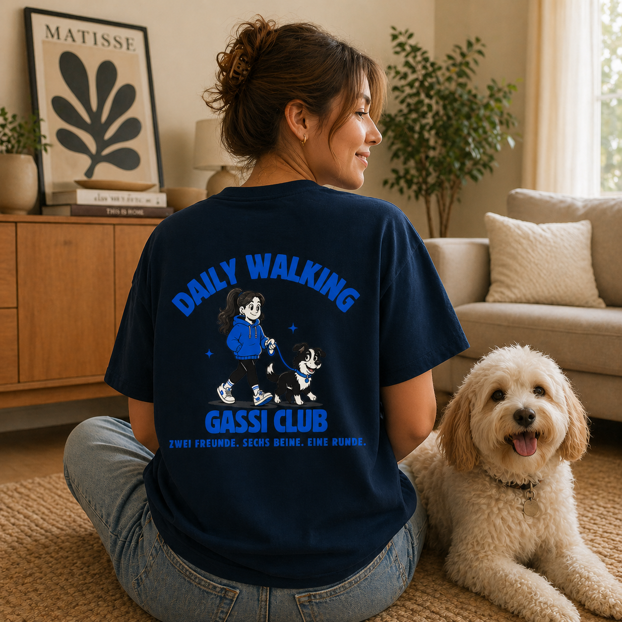 Daily-Walking Gassi Club - Dog Mom - Oversized Shirt