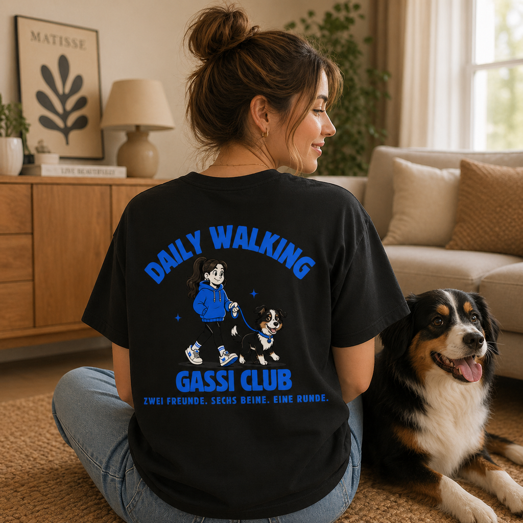 Daily-Walking Gassi Club - Dog Mom - Oversized Shirt