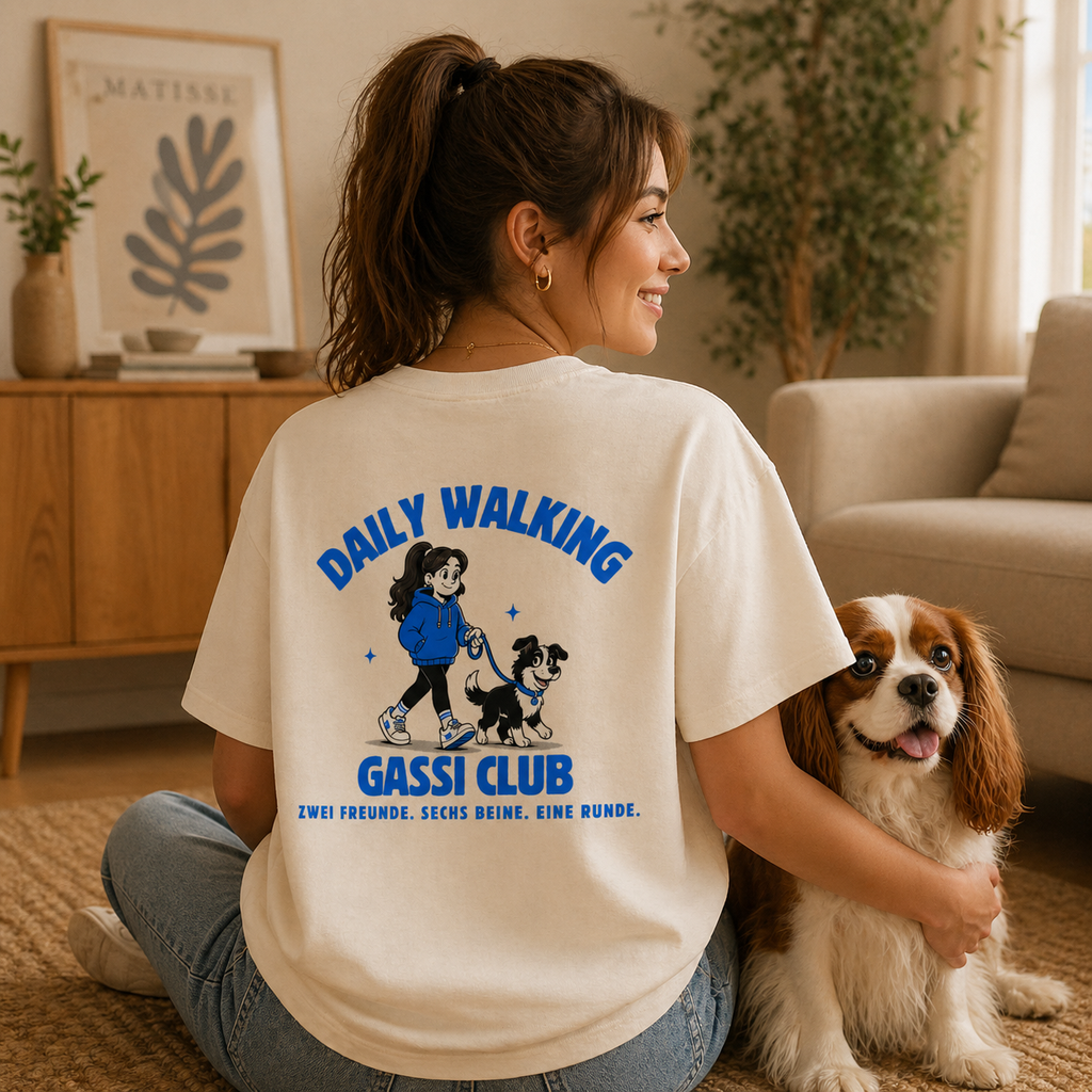 Daily-Walking Gassi Club - Dog Mom - Oversized Shirt