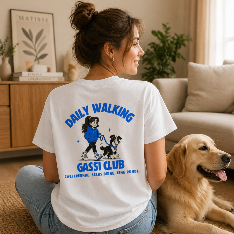 Daily-Walking Gassi Club - Dog Mom - Oversized Shirt