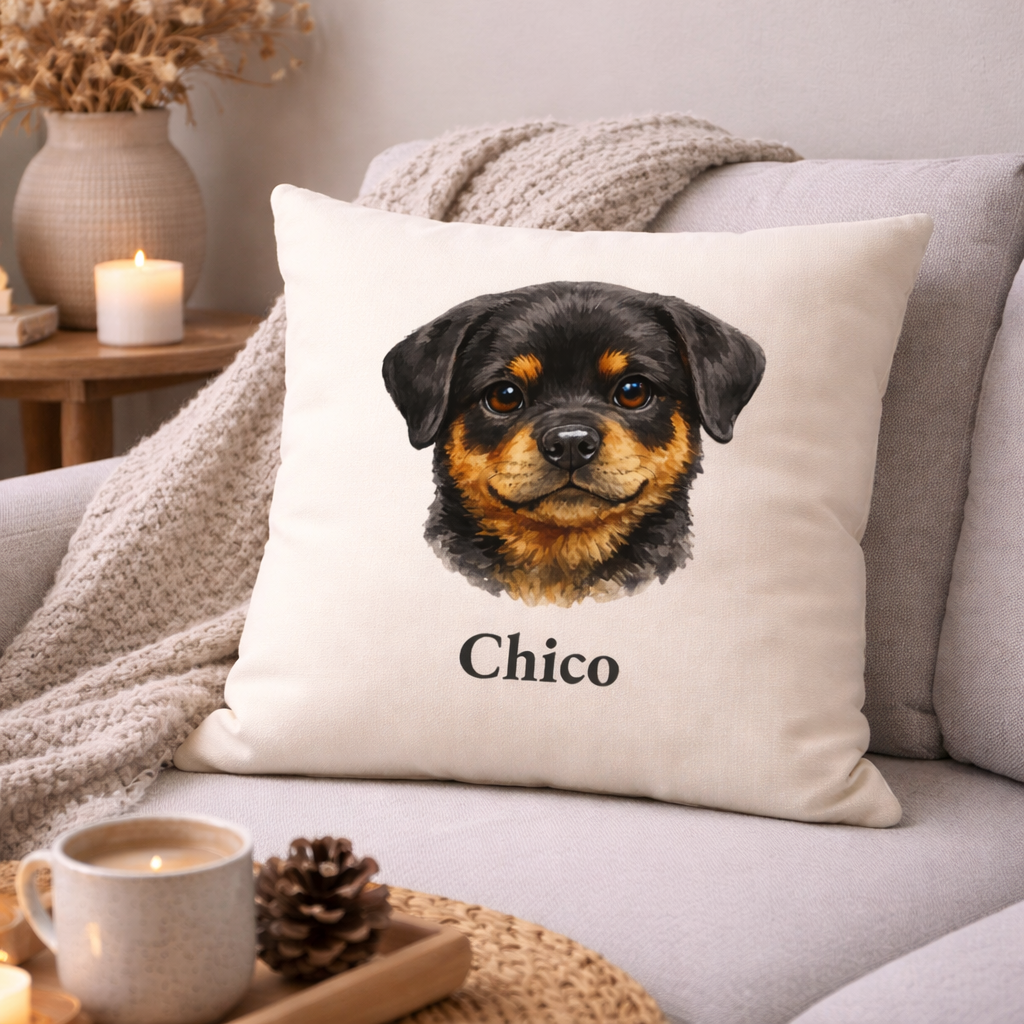 Hunde Portrait - Personalisiertes Kissen
