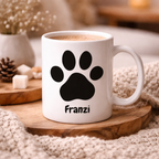 Pfote - Personalisierte Tasse