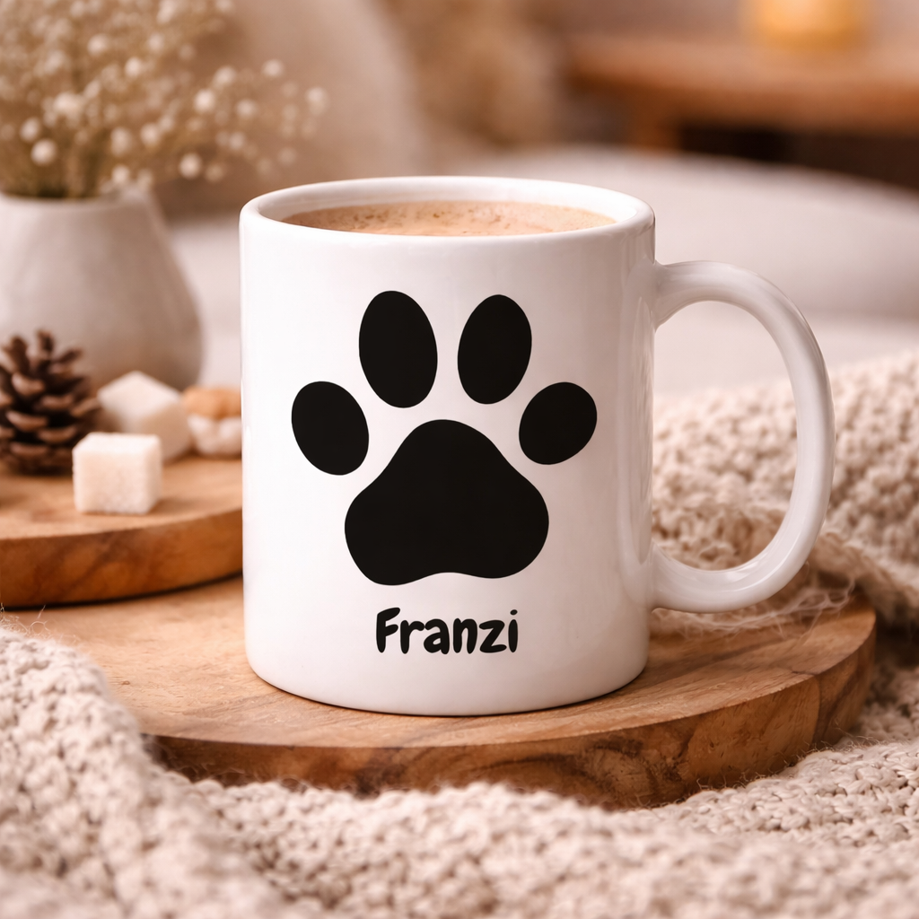 Pfote - Personalisierte Tasse