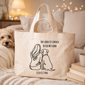 Das Leben ist einfach besser mit Hund  - Personalisierte Tragetasche
