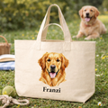 Hunde Portrait - Personalisierte Bio Tragetasche