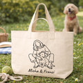 Hundeglück - Personalisierte Bio Tragetasche