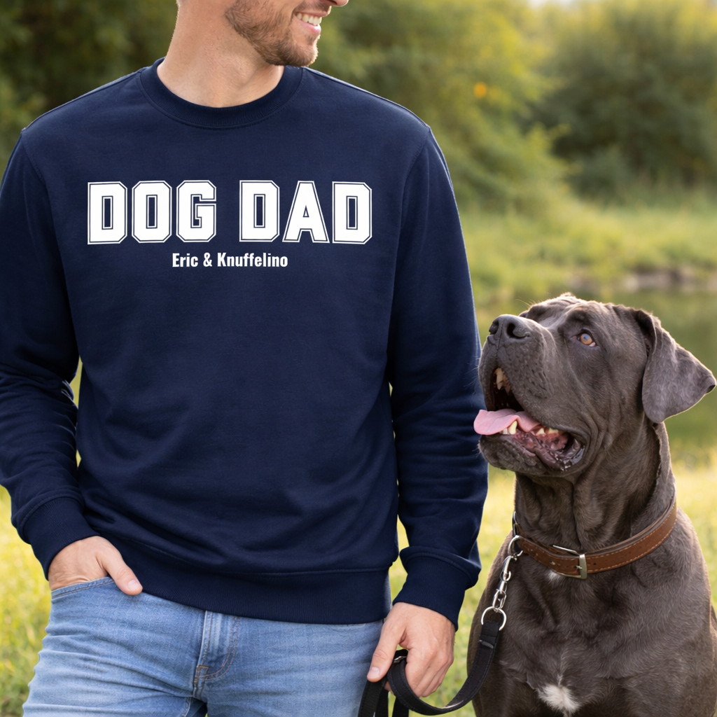 DOG DAD - Personalisiertes Sweatshirt