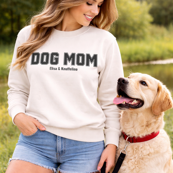DOG MOM - Personalisiertes Sweatshirt