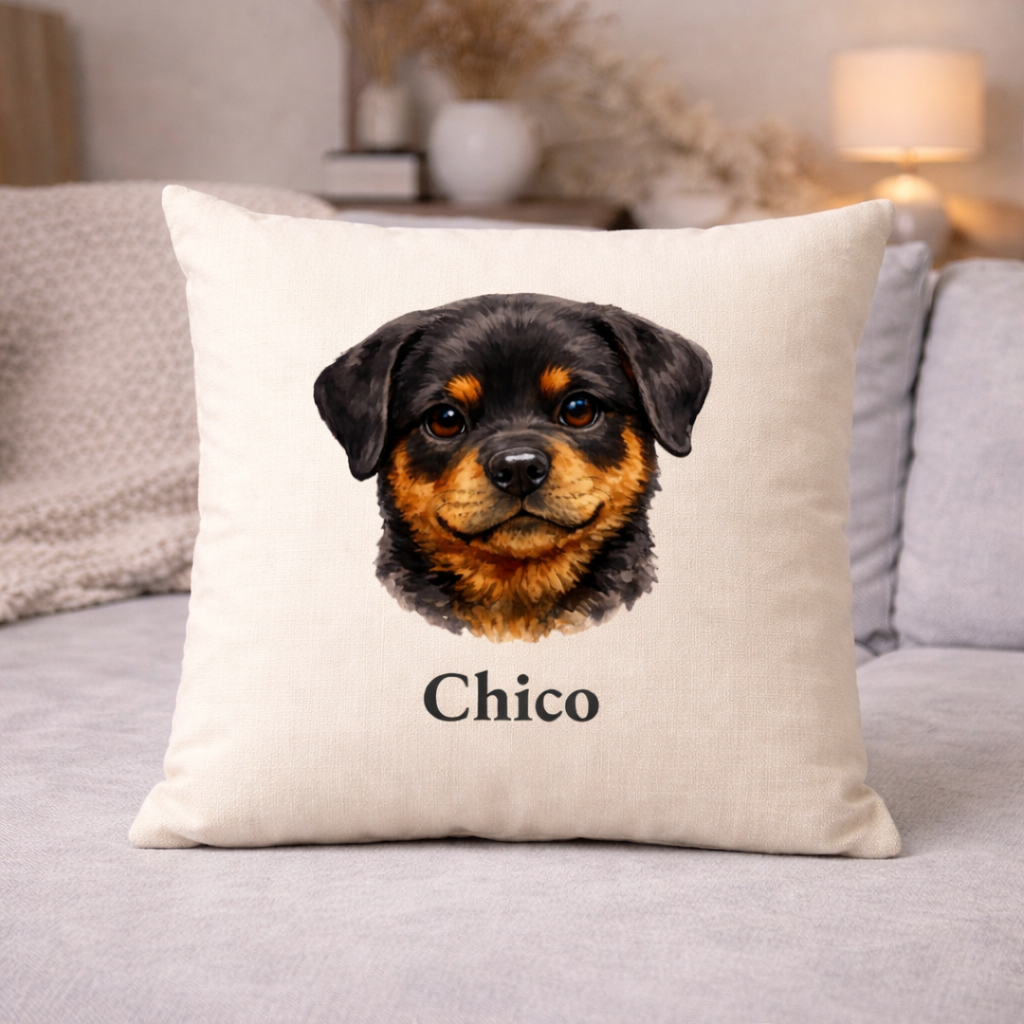 Hunde Portrait - Personalisiertes Kissen