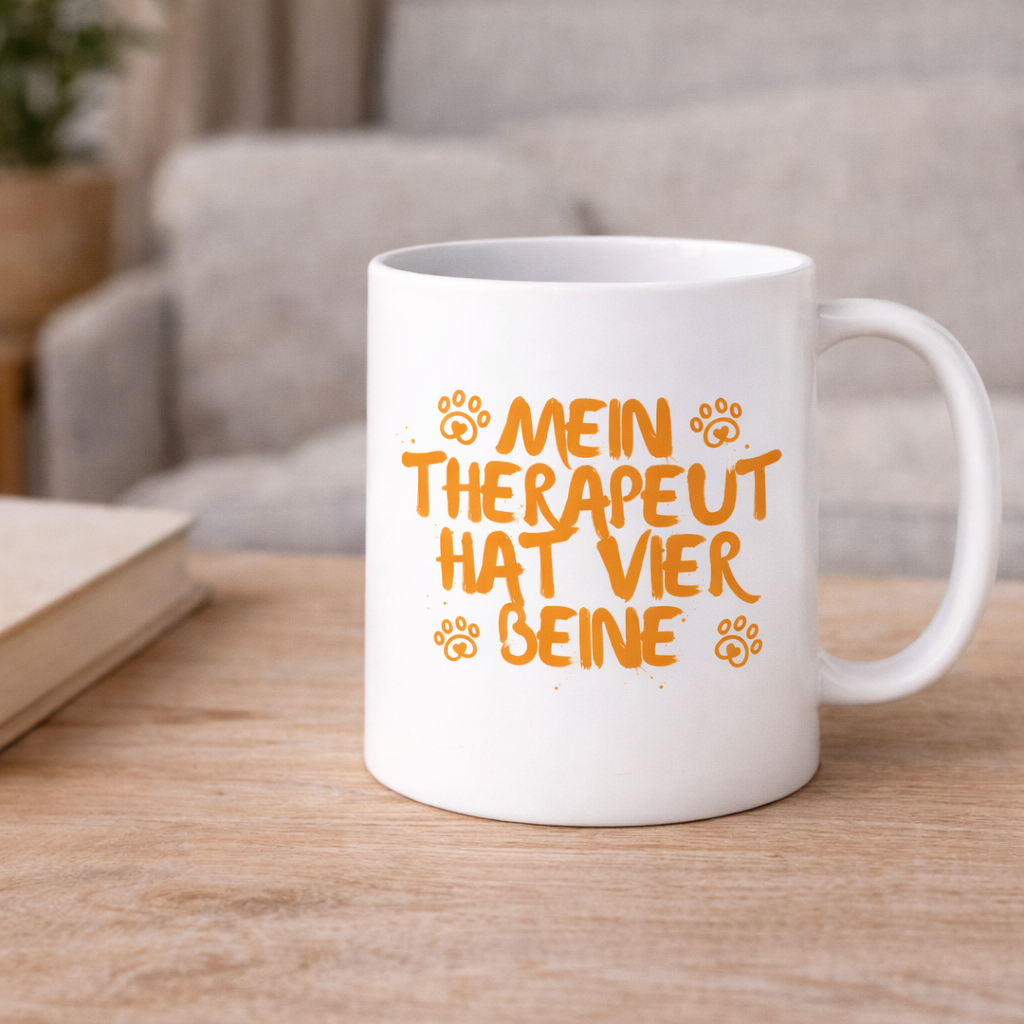Mein Therapeut hat vier Beine - Tasse