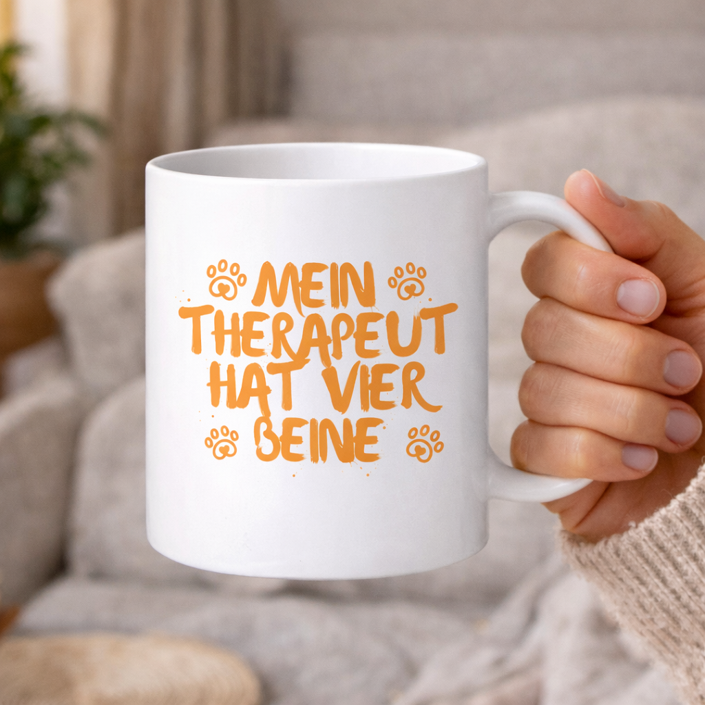 Mein Therapeut hat vier Beine - Tasse