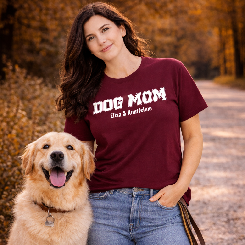 DOG MOM - Personalisiertes Oversized Shirt