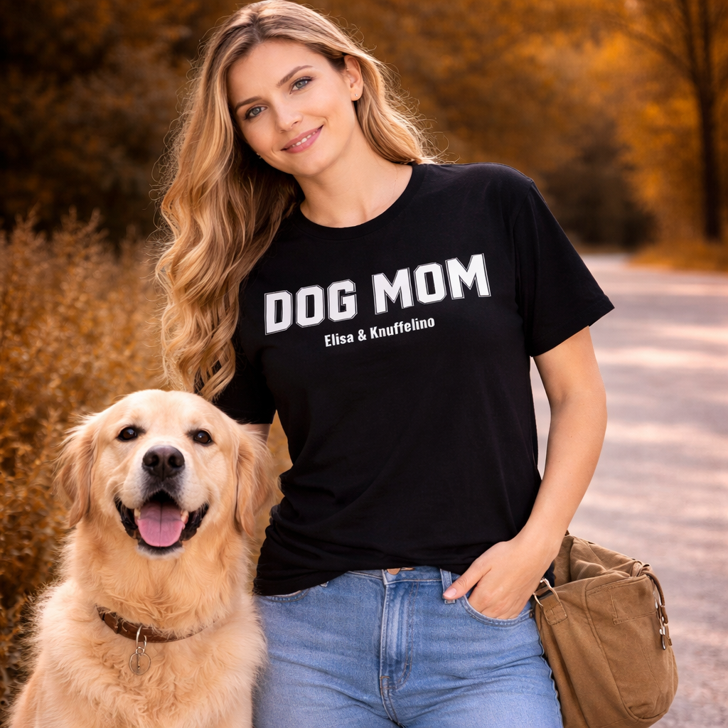 DOG MOM - Personalisiertes Oversized Shirt