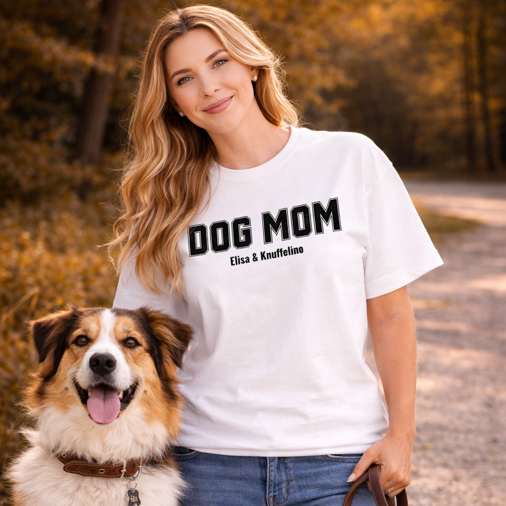 DOG MOM - Personalisiertes Oversized Shirt