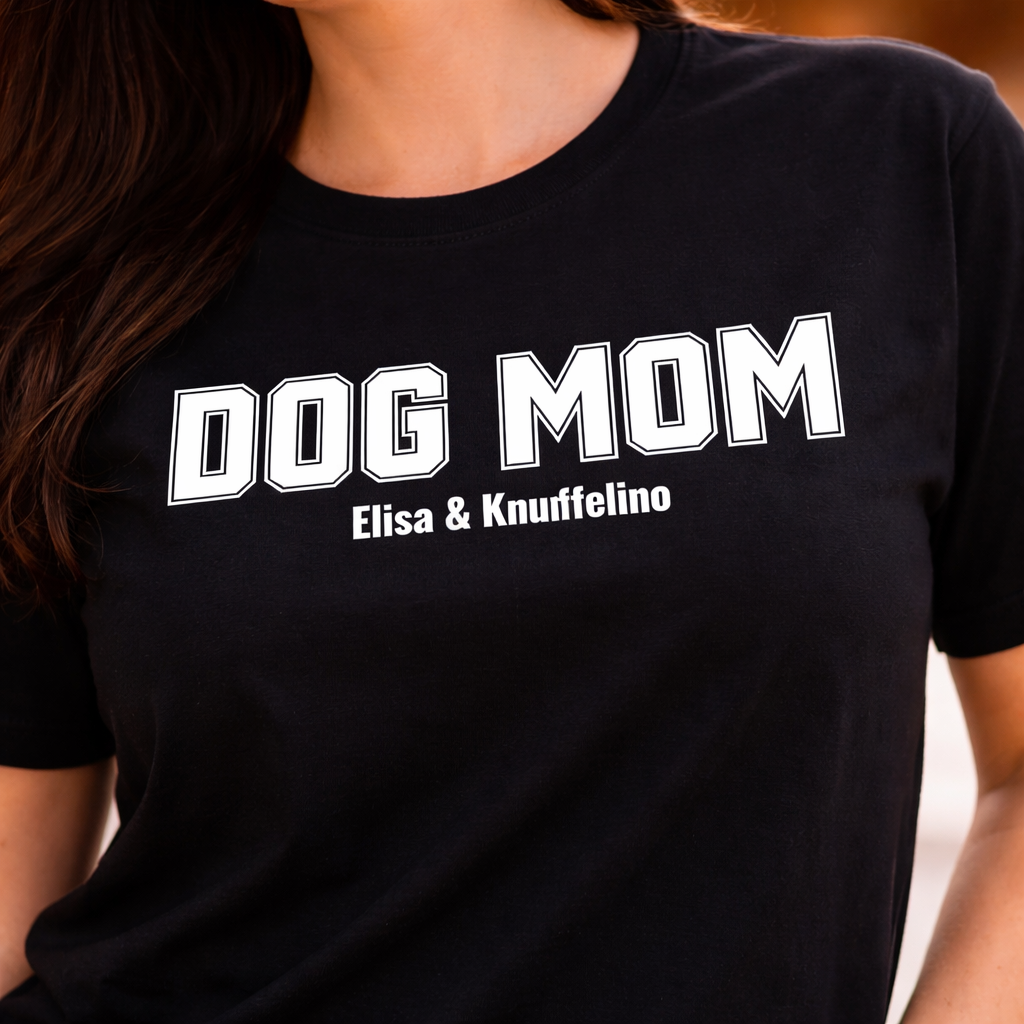 DOG MOM - Personalisiertes Oversized Shirt