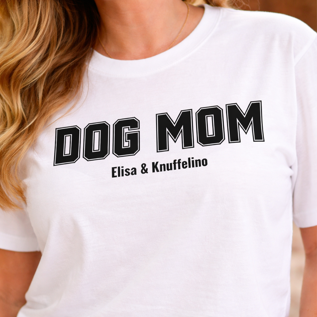 DOG MOM - Personalisiertes Oversized Shirt