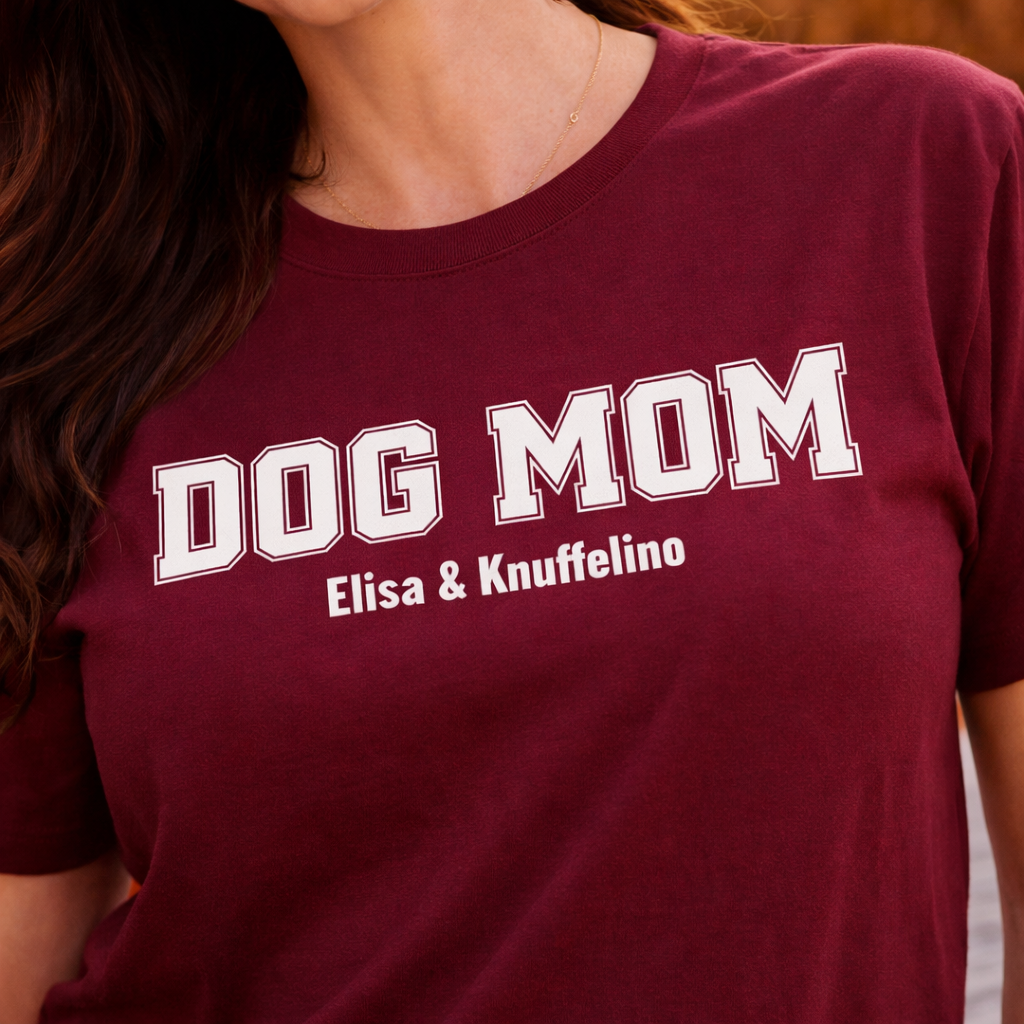 DOG MOM - Personalisiertes Oversized Shirt