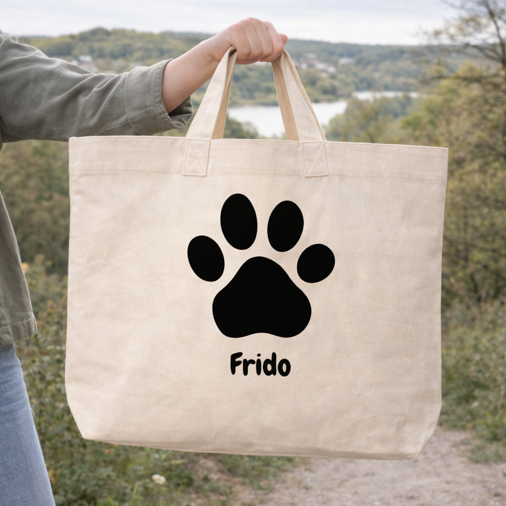 Pfote - Personalisierte Bio Tragetasche