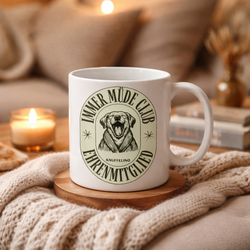 IMMER MÜDE CLUB - Personalisierte Tasse