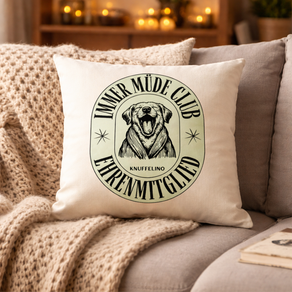 IMMER MÜDE CLUB - Personalisiertes Kissen