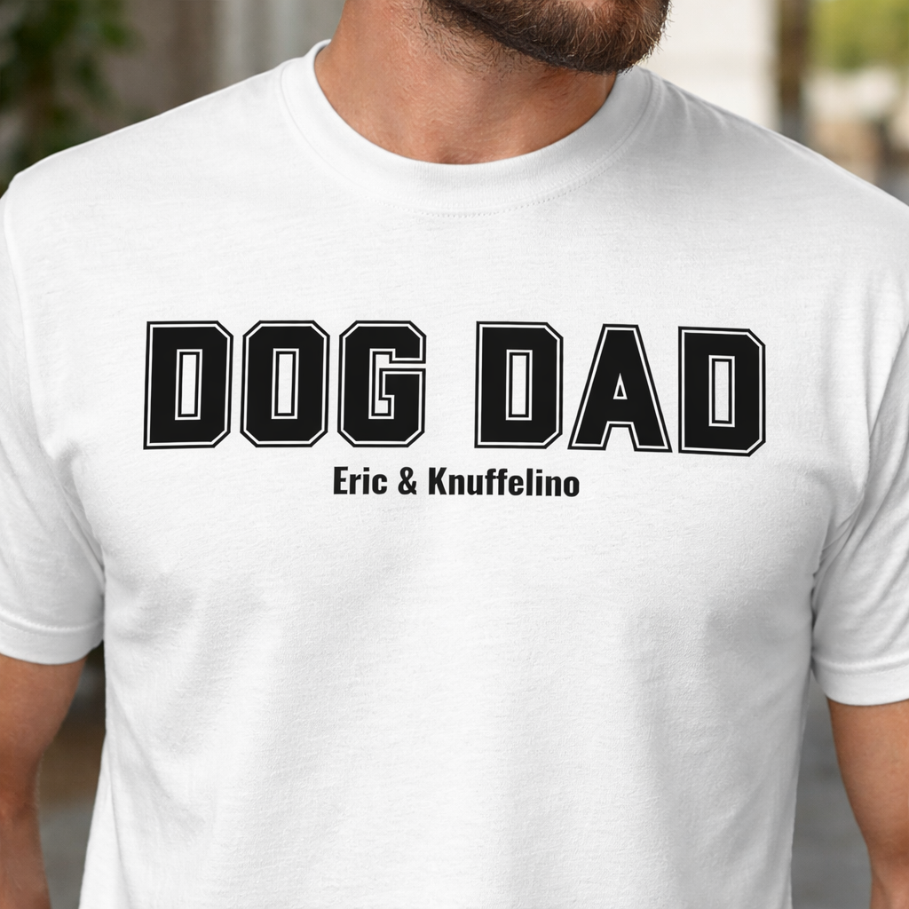 DOG DAD - Personalisiertes Oversized Shirt