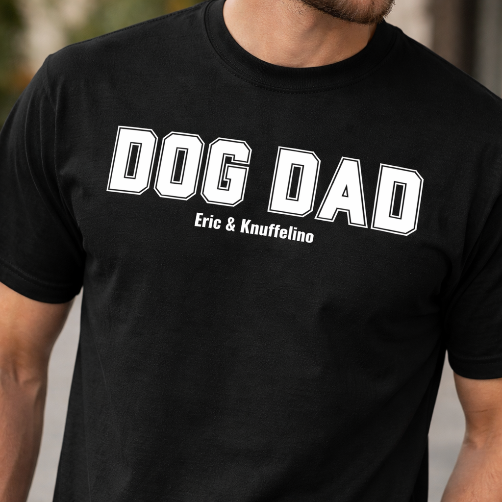 DOG DAD - Personalisiertes Oversized Shirt
