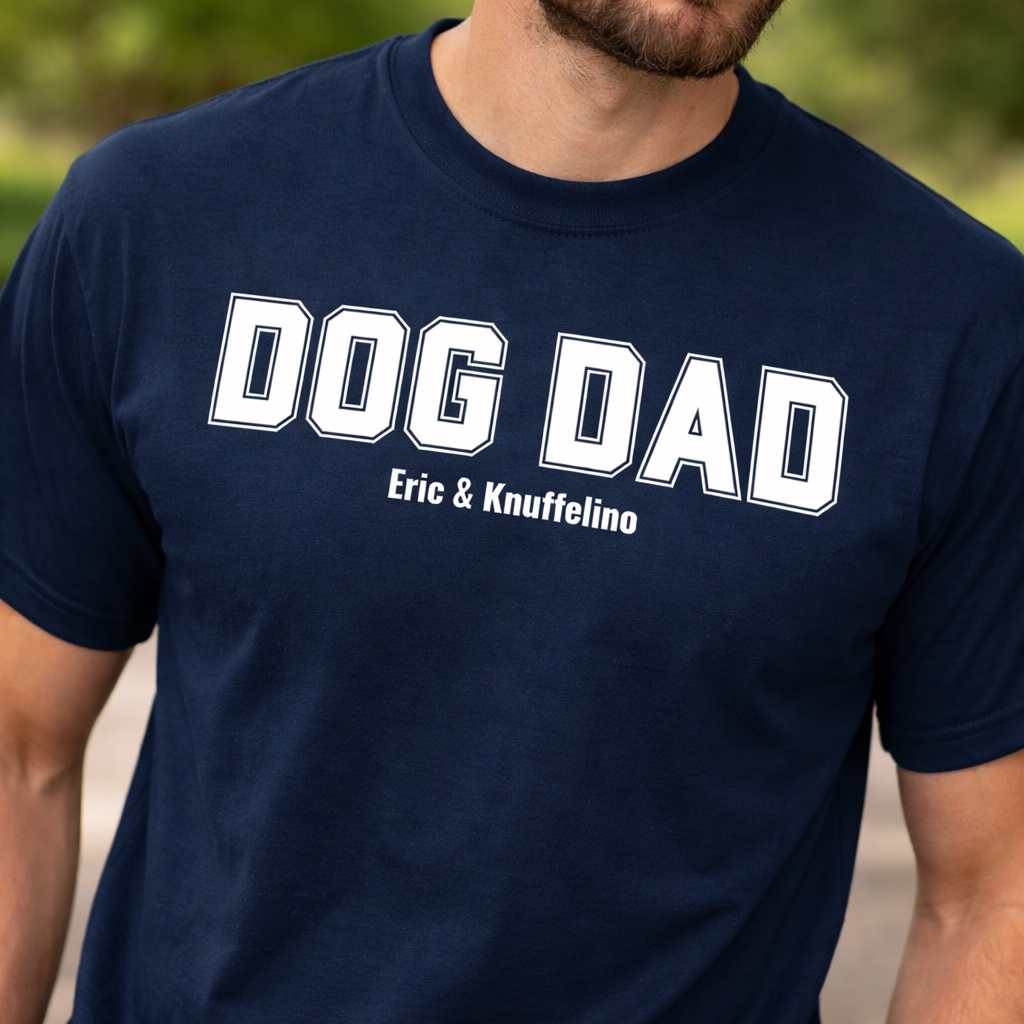 DOG DAD - Personalisiertes Oversized Shirt