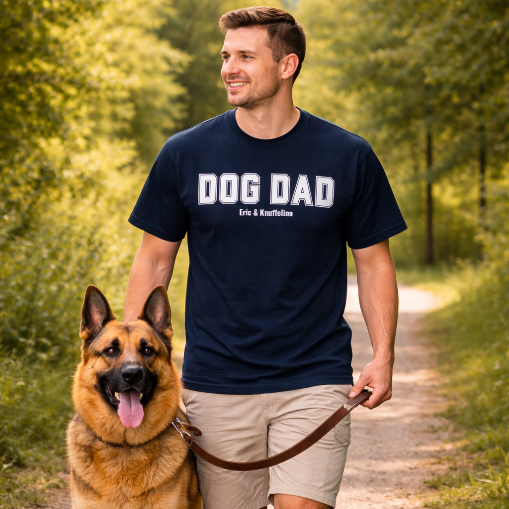 DOG DAD - Personalisiertes Oversized Shirt