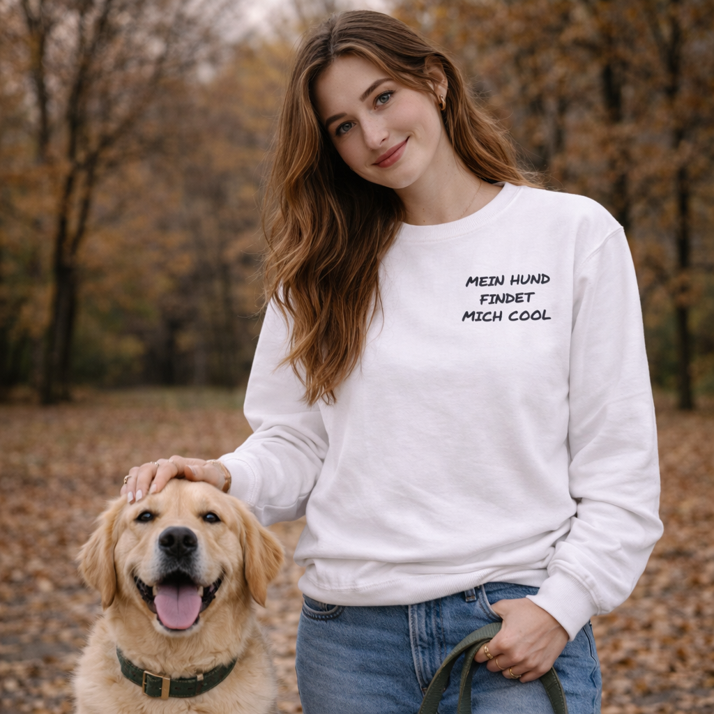 Mein Hund findet mich cool - Sweatshirt