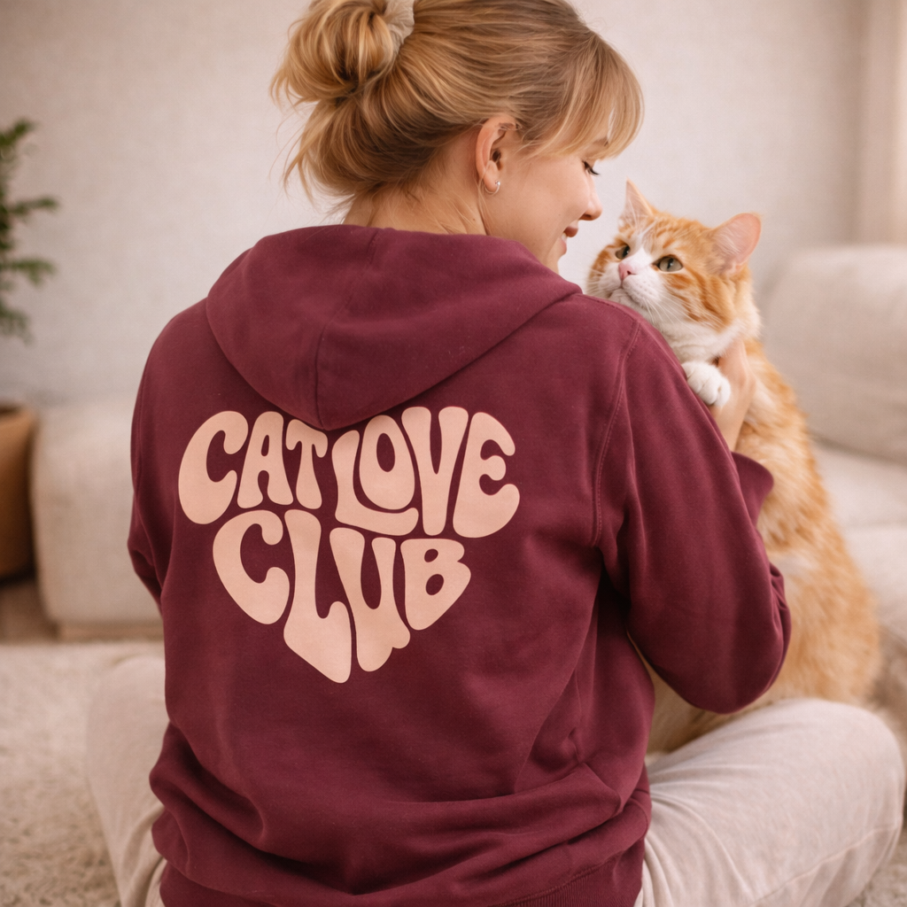 CAT LOVE CLUB - Zipper Hoodie