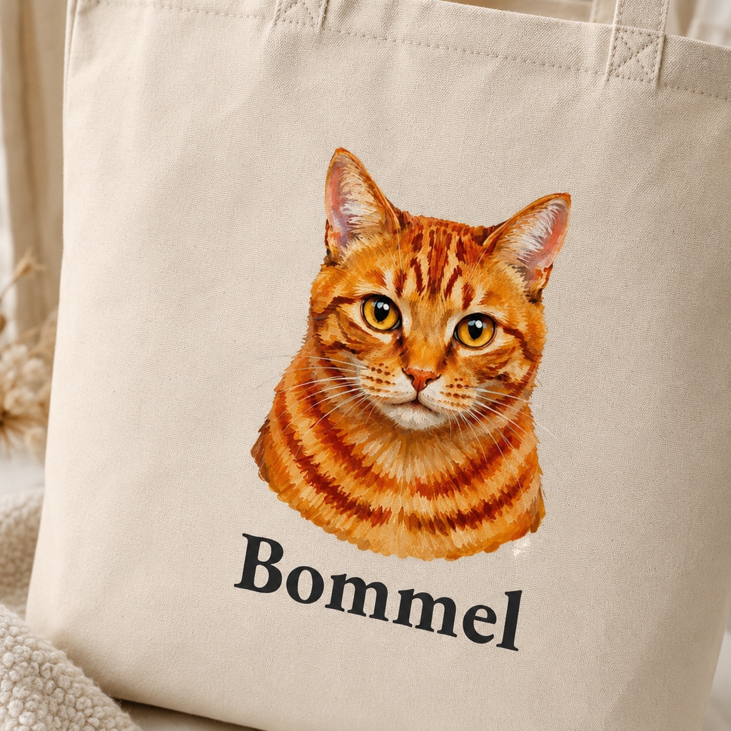 Katzen Portrait - Organic Shopping-Bag