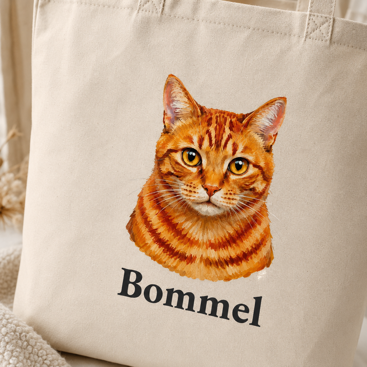 Katzen Portrait - Organic Shopping-Bag