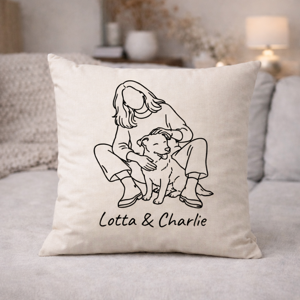 Hundeglück - Personalisiertes Kissen