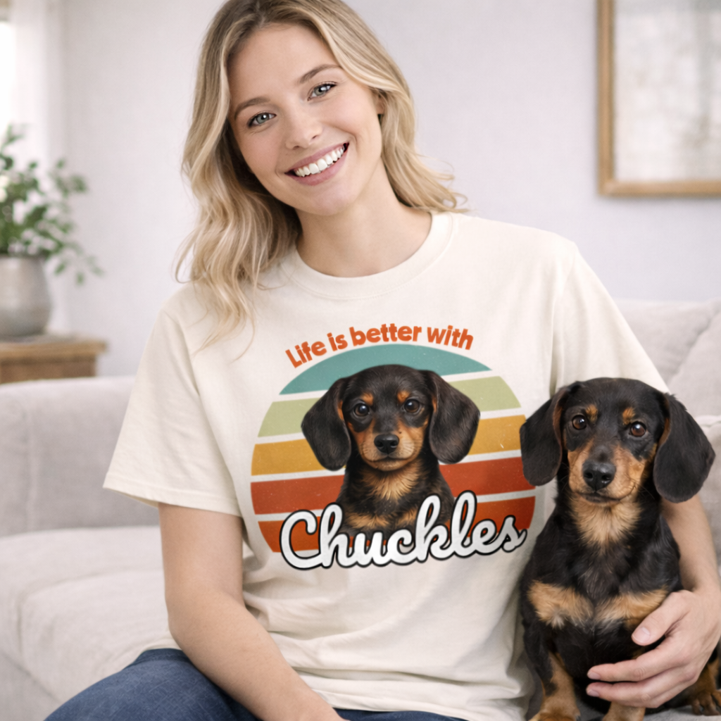 Life is better with Dog - Personalisiertes Oversized Shirt