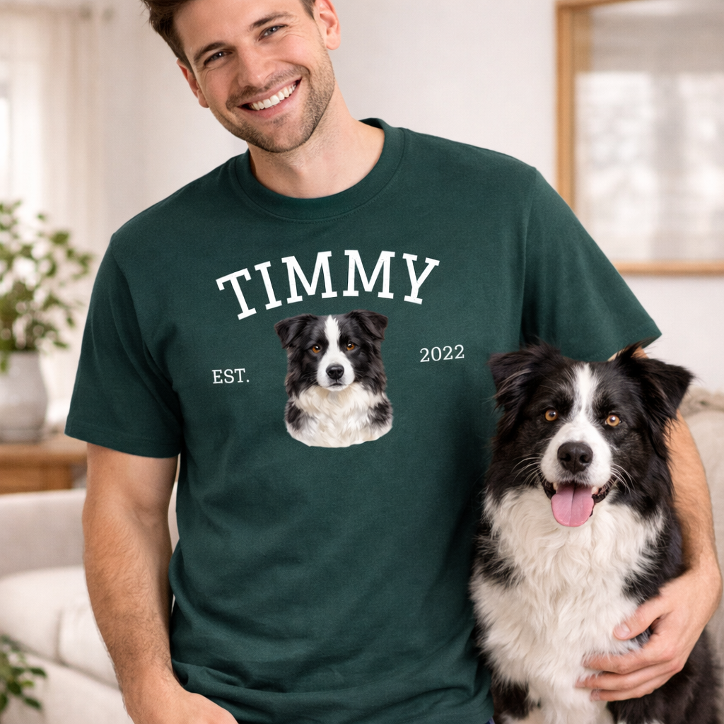 College Hund - personalisiertes Oversized Shirt