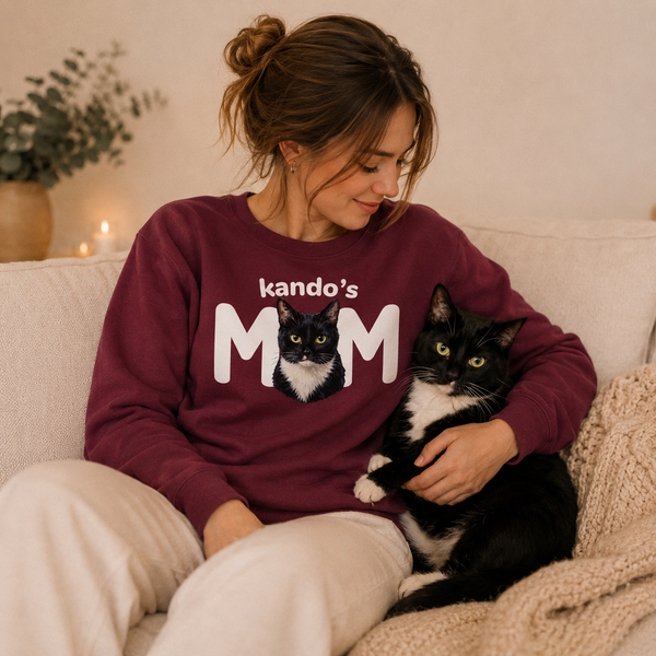 MOM Katze - Personalisiertes Sweatshirt
