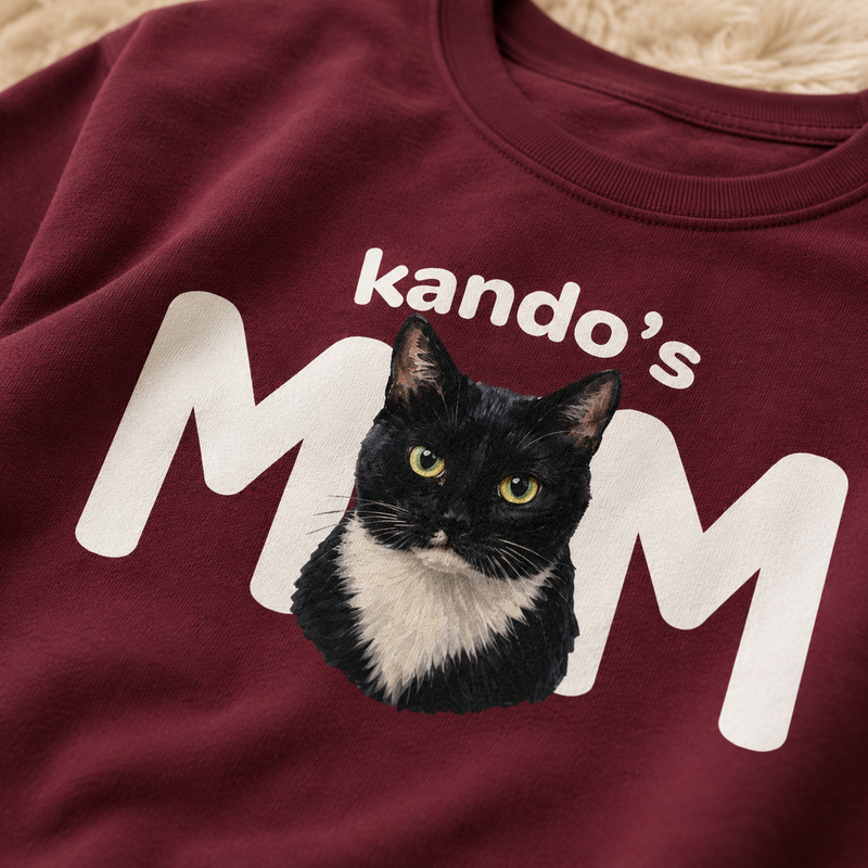 MOM Katze - Personalisiertes Sweatshirt